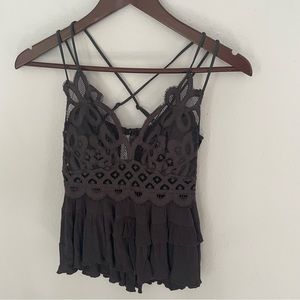 🔥 3 for $30 🔥 Zenana Crochet Lace Peplum Camisole